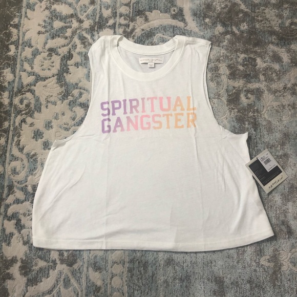 Spiritual Gangster Varsity Tropical Crop Tank NWT - Picture 4 of 7